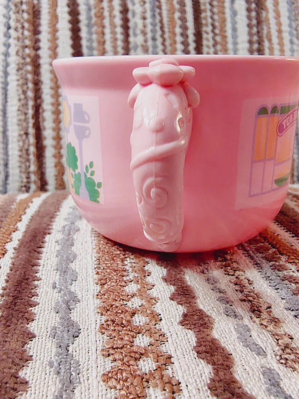 Tomy Tea Bunnies Carrot Cake Bakery Cup ONLY Pink Plastic